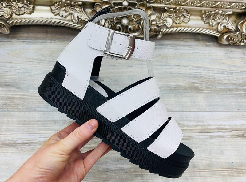 “Dm inspired sandal” white